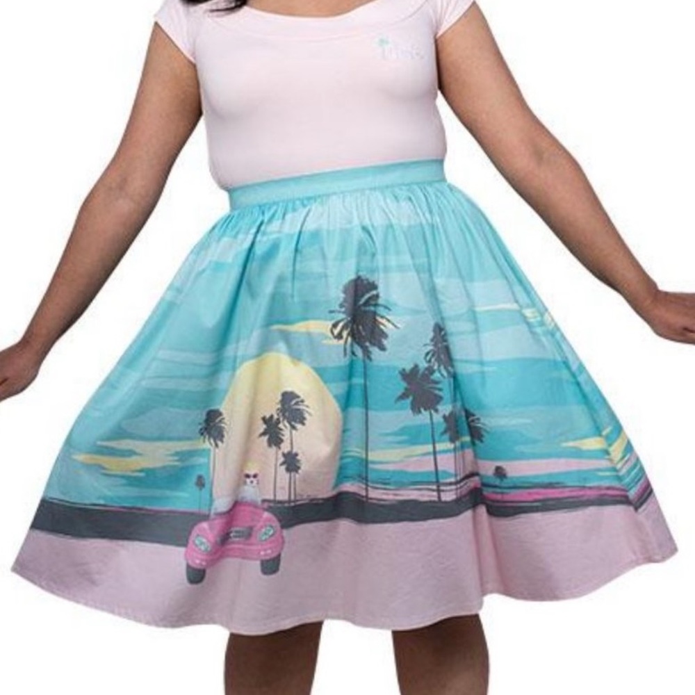 Stitch Shoppe x Barbie Sunset Drive Sandy Skirt by Loungefly - Picture 2 of 13